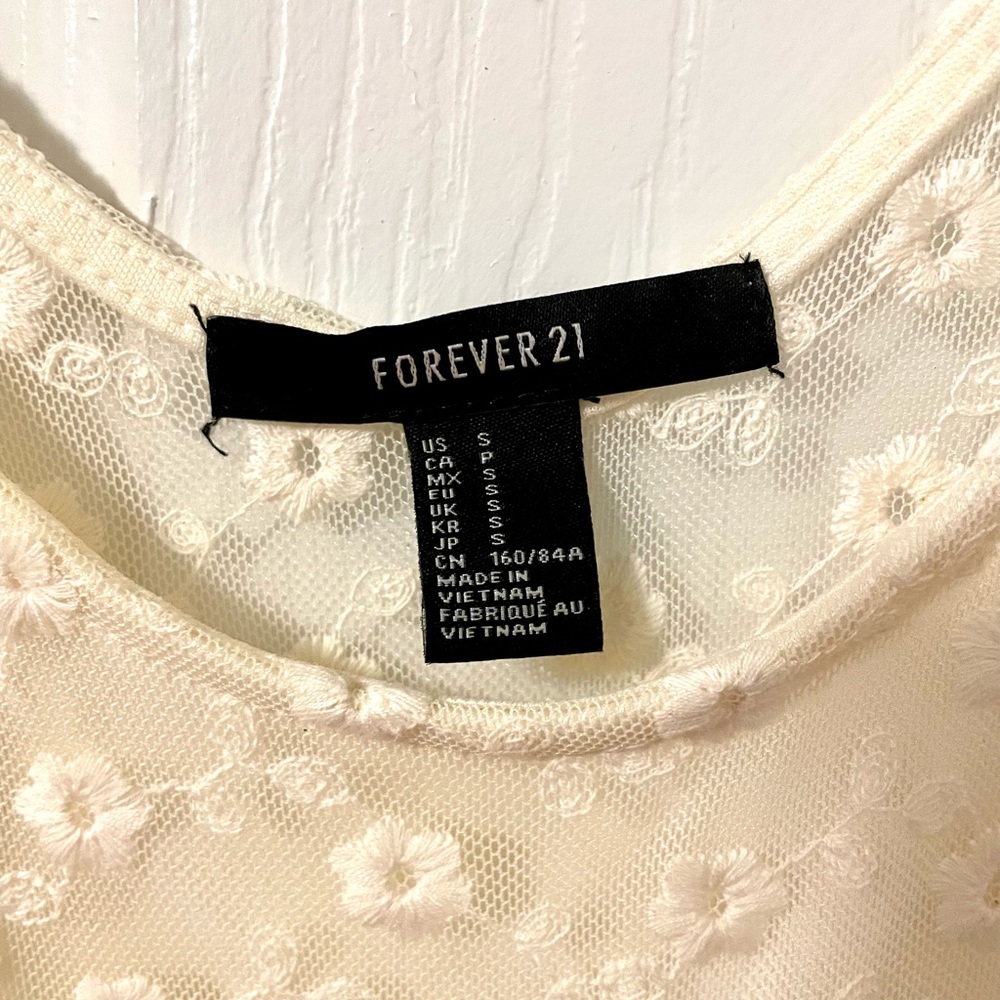 Mini Net Back Dress with Flowers - Picture 2 of 3